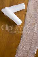 White medical gauze bandage