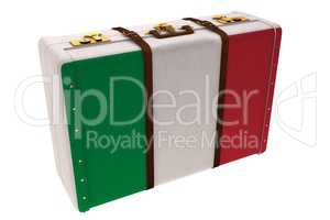 Italy flag suitcase