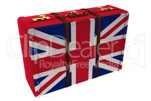Great Britain flag suitcase