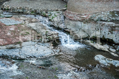 Image of creek between stones. Tbilisi, Georgia
