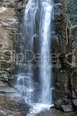 Image of waterfall, close-up. Tbilisi, Georgia