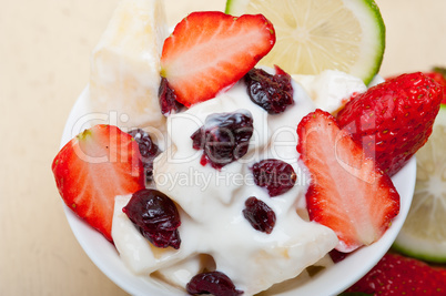 fruit and yogurt salad healthy breakfast