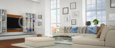 3d - modern livingroom - shot 41