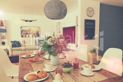 dining table - breakfast - shot 01 - retro style