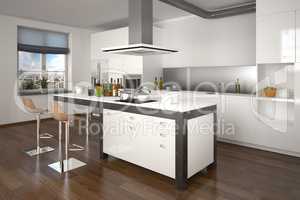 3D - modern kitchen 03