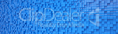 abstract background - cubes - blue