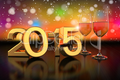 champagner glasses - 2015 - bokeh background - shot 1