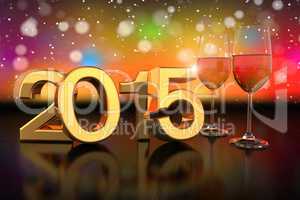 champagner glasses - 2015 - bokeh background - shot 1