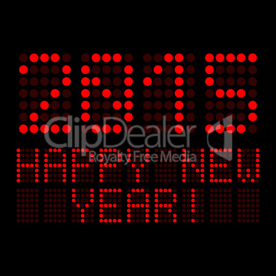 Display - 2015 Happy New Year - Red