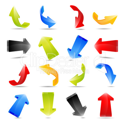 Illustration of colorful arrows