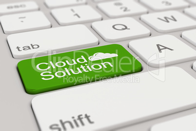 keyboard - cloud solution - green