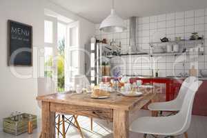 3d - modern kitchen interior - shot 03