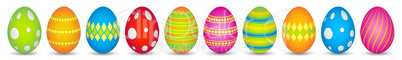 10 colourful easter eggs