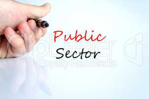 Public sector text concept