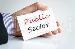 Public sector text concept