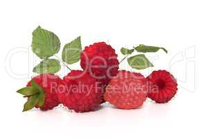 red raspberries