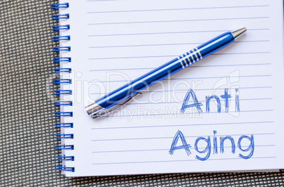 Anti aging write on notebook