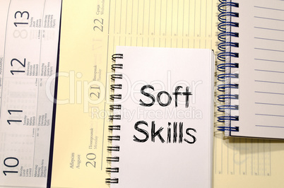 Soft skills text concept