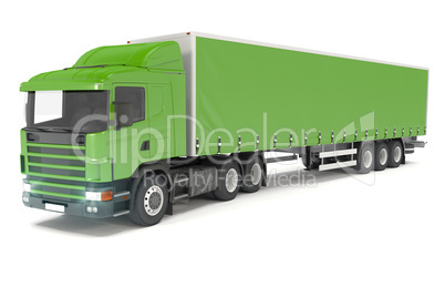 cargo truck - green