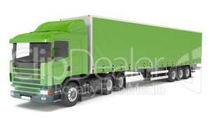 cargo truck - green