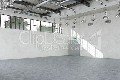 empty warehouse - industrial interior