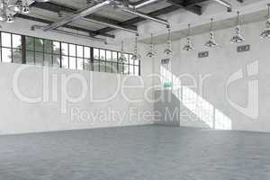 empty warehouse - industrial interior