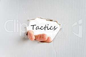 Tactics text concept