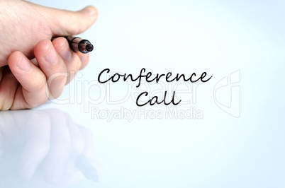 Conference call text concept