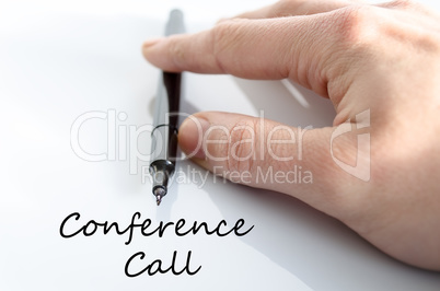 Conference call text concept