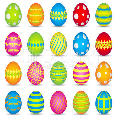 20 colourful easter eggs