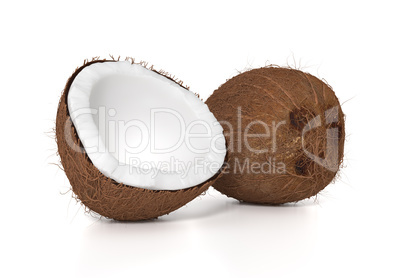 Fresh brown coconut