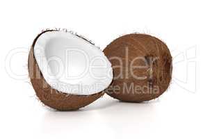 Fresh brown coconut
