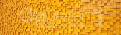 abstract background - cubes - orange