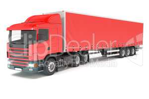 cargo truck - red