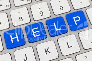 keyboard - help - blue