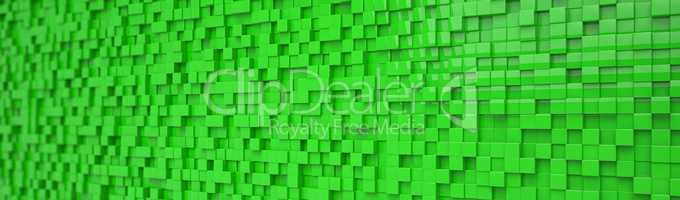 abstract background - cubes - green