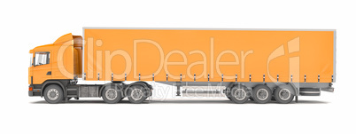 cargo truck - orange