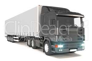 cargo truck - black