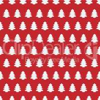 Seamless Pattern Of Christmas Tree