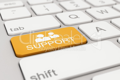 keyboard - support - orange