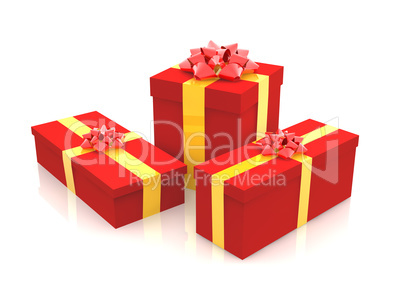 3D - Christmas Gift Boxes