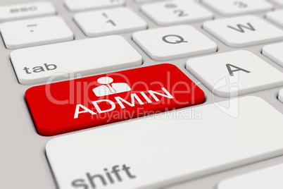 keyboard - admin - red