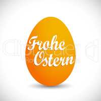 happy easter egg - frohe ostern - orange
