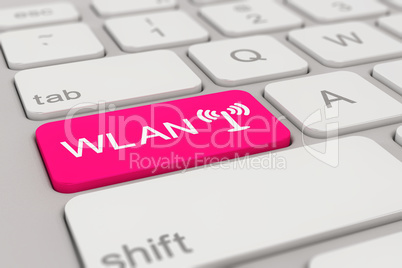 keyboard - WLAN - magenta