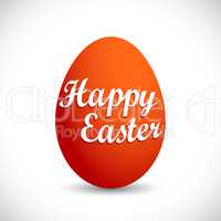 happy easter egg - red
