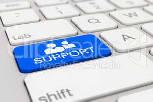 keyboard - support - blue