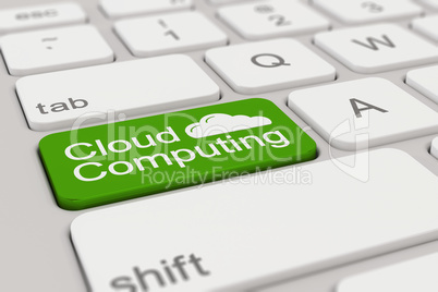 keyboard - cloud computing - green