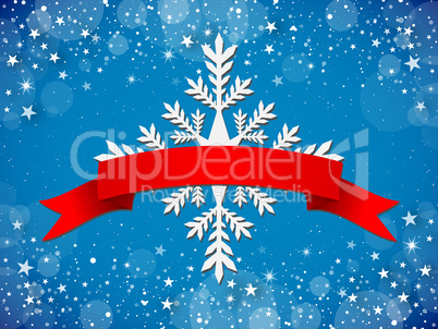 Christmas Greeting Card - Blue