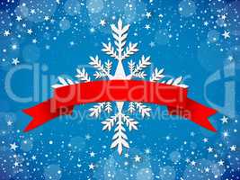 Christmas Greeting Card - Blue