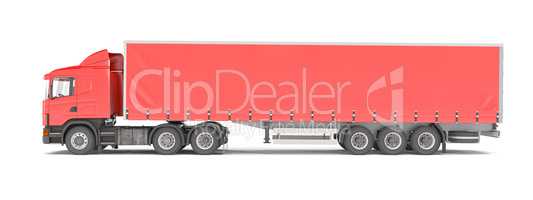 cargo truck - red